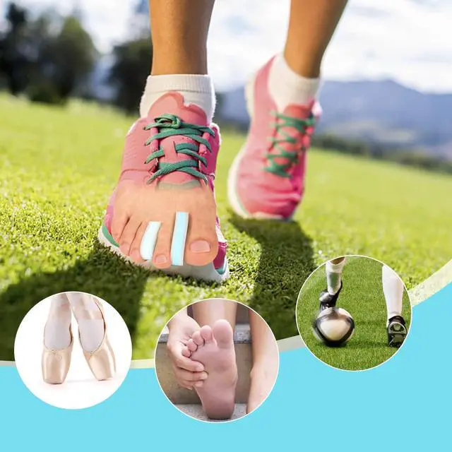 Alt view image 6 of 7 - 12 Packs Foam Toe Separator - Kimihome Toe Gasket-Redress Overlapping Toes, Prevent Friction and Release Pressure, Relieve The Pain Caused by Bunions