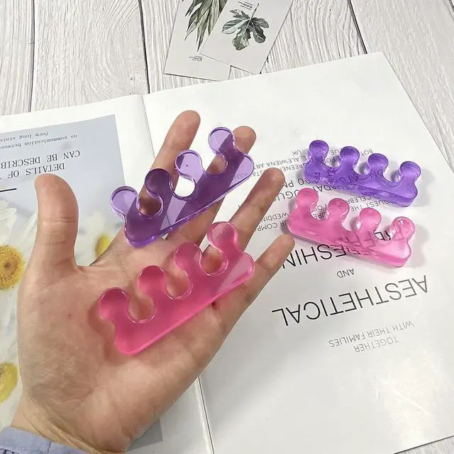 Alt view image 3 of 5 - 4Pcs Toe Separators, Pedicure Kit, Easy Toenail & Finger Nail Polish Grooming, Toes/Nails Separation