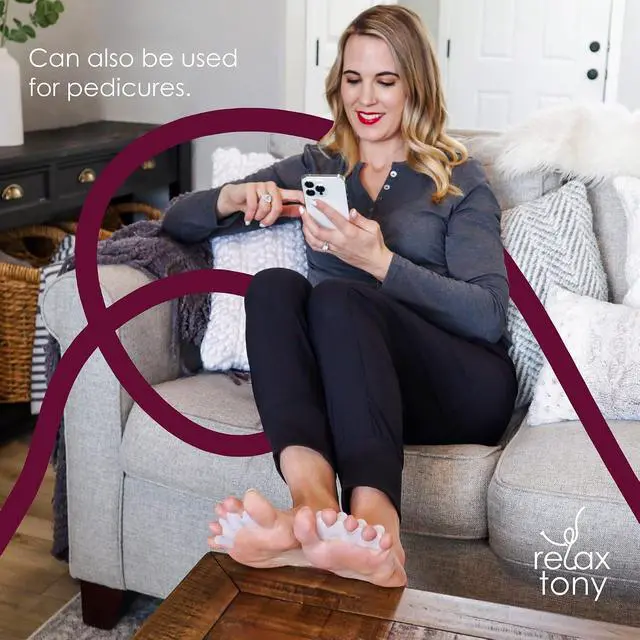 Alt view image 5 of 7 - Gel Toe Separators, Spreaders & Straighteners | Hammer Toe Separator to Relieve Foot Pain & Correct Toes | Toe Spacers for Feet with Overlapping Toes | Bunion Corrector for Women & Men