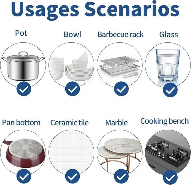 Alt view image 6 of 7 - Stainless Steel Scrubber Scrubbing Scouring Pad Sponges Clean Pot Pan and Steel Wool for Kitchen Bathroom (10Pcs Metal Scrubber)