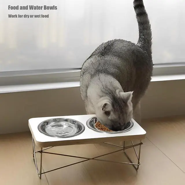 Alt view image 6 of 7 - 4 Pcs Stainless Steel Cat Bowls, 5.5 Inch Whisker Friendly Shallow Cat Food Bowls, Small Metal Pet Dish for Kittens and Indoor Cats, Basic Replacement Plates for Elevated Feeder Stands,Dishwasher Safe