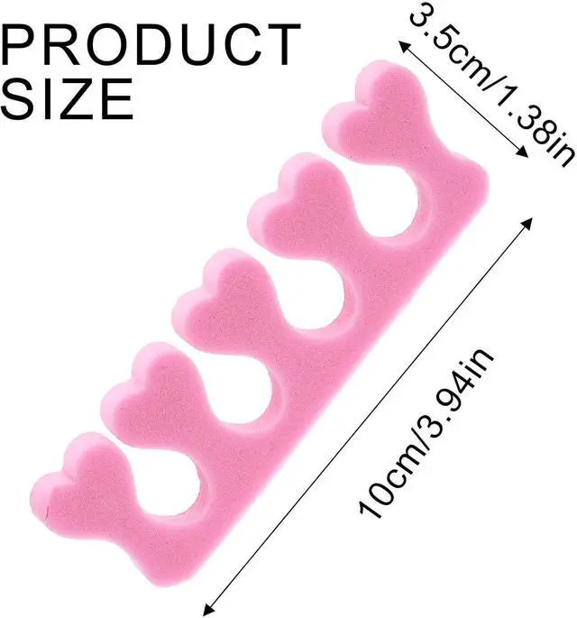 Alt view image 2 of 7 - Piriuuo 12 Pcs Sponge Toe Separators for Pedicure, Soft Foam Toe Separators Comfortable Toe Separators for Women Flexible Toe Spacers for Pedicures Toe Dividers for Women Nail Art Pedicure Manicure