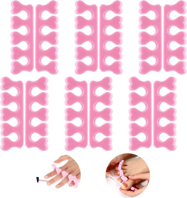Main image of Piriuuo 12 Pcs Sponge Toe Separators for Pedicure, Soft Foam Toe Separators Comfortable Toe Separators for Women Flexible Toe Spacers for Pedicures Toe Dividers for Women Nail Art Pedicure Manicure