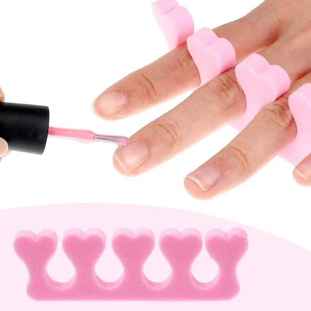 Alt view image 5 of 7 - Piriuuo 12 Pcs Sponge Toe Separators for Pedicure, Soft Foam Toe Separators Comfortable Toe Separators for Women Flexible Toe Spacers for Pedicures Toe Dividers for Women Nail Art Pedicure Manicure