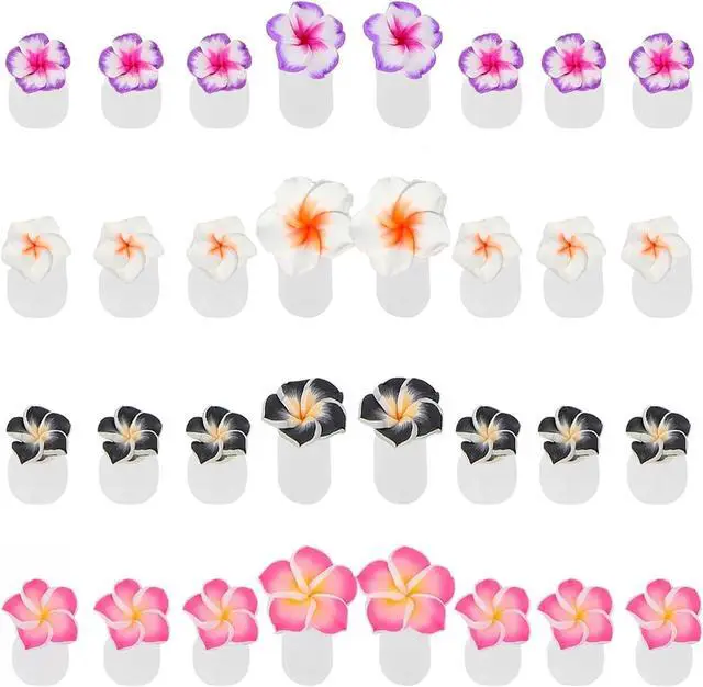 Main image of 32 Pieces Toe Separators Silicone Flower Toe Separators for Pedicure Colorful Toe Stretcher Nail Polish Art Tools Pedicure Spacers Tools for Nail Salon Toes Dividers (A)
