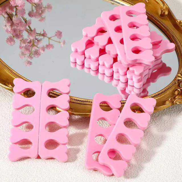 Alt view image 7 of 7 - Piriuuo 12 Pcs Sponge Toe Separators for Pedicure, Soft Foam Toe Separators Comfortable Toe Separators for Women Flexible Toe Spacers for Pedicures Toe Dividers for Women Nail Art Pedicure Manicure