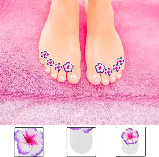 Alt view image 5 of 7 - 32 Pieces Toe Separators Silicone Flower Toe Separators for Pedicure Colorful Toe Stretcher Nail Polish Art Tools Pedicure Spacers Tools for Nail Salon Toes Dividers (A)