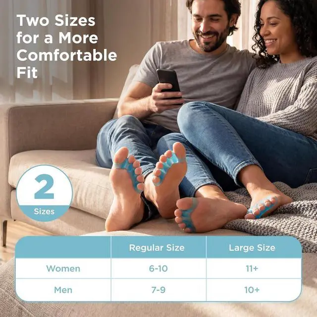 Alt view image 5 of 7 - Mind Bodhi Toe Separators/Toe Spacers - Men & Women - Regular Size - Clear