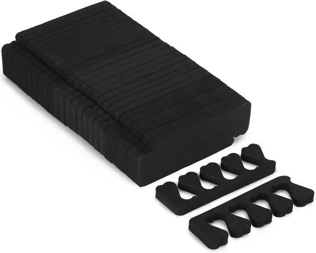 Main image of Toe Separators Set - 52 Pieces Premium Pedicure Tool, Spa Party Salon Polishing Separator (Black)