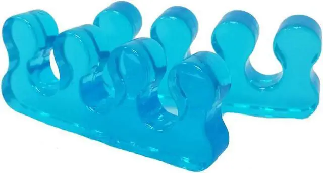 Alt view image 2 of 6 - One Pair Yoga Toes Blue Toe Stretcher & Toe Separator Stop Foot Pain and Boost Athletic Performance (Blue)