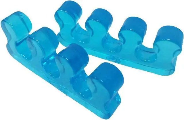 Alt view image 6 of 6 - One Pair Yoga Toes Blue Toe Stretcher & Toe Separator Stop Foot Pain and Boost Athletic Performance (Blue)