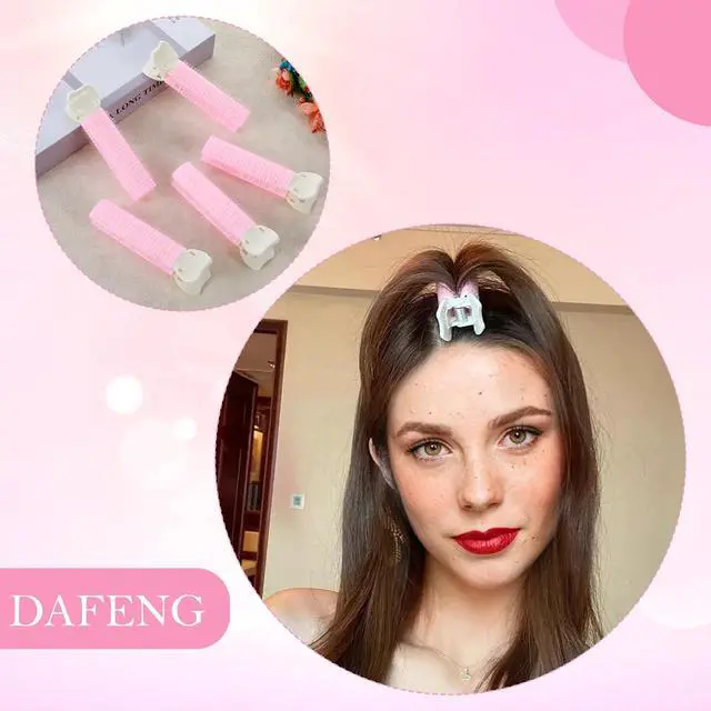 Alt view image 4 of 7 - Oruola 10pcs Hair Root Clips for Volume,Volumizing Roller Clips, Portable Root Lifting Clip for Bangs, DIY Hair Accessories Tools Hairs Roots Clip for Shaping Bangs, Creating See-Through Bang,Pink