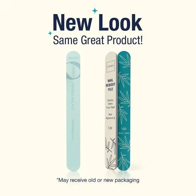 Alt view image 2 of 7 - Onsen Secret Japanese Nail File - Professional 6-Pack Nail Files, Double Sided Natural & Acrylic Filers - 120/180 Grit - Disposable, Salon Smooth | Best Onsen File for Shiny Nails