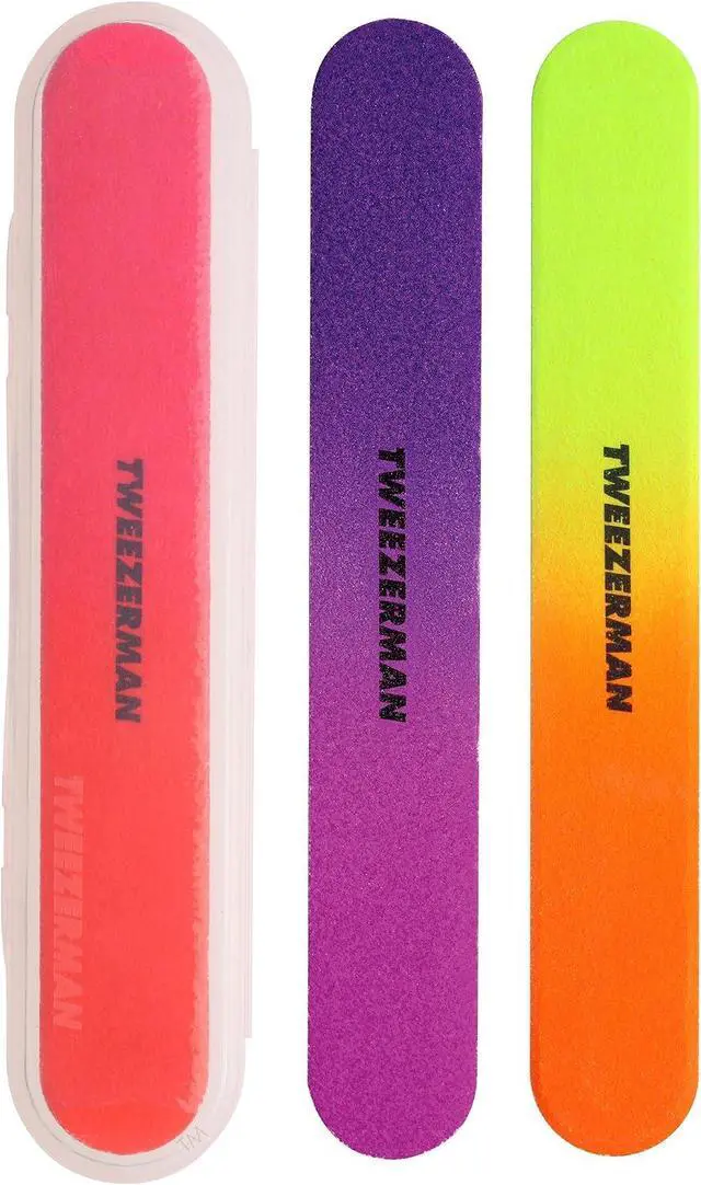 Main image of Tweezerman Neon Hot Nail Filemates, 3 Count