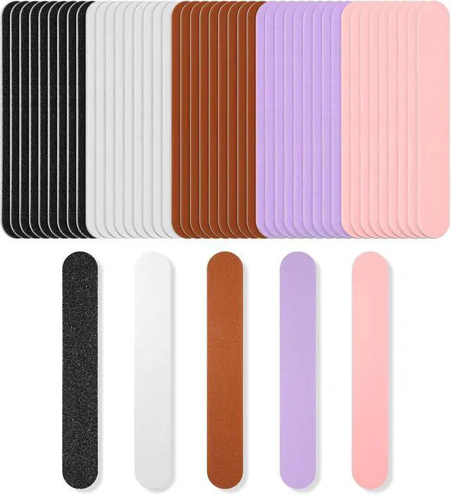 Alt view image 7 of 7 - Makartt Mini Nail Files 100/180 Grit - 50PCS Disposable Emery Boards | 5 Assorted Colors, Double-Sided Mini Files Bulk, Acrylic & Natural Nail Shaping, Nail Tech Kits, Salon Travel & Home Use