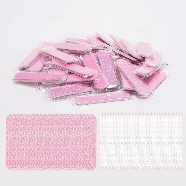 Main image of Mini Nail Files, 30Sets Nail Kits 2-Piece | Nail Files 240Grit, Crystal Stick, Individually Packaged Nail Tool Kit, for Fingernails, Toenails & Press on Nail