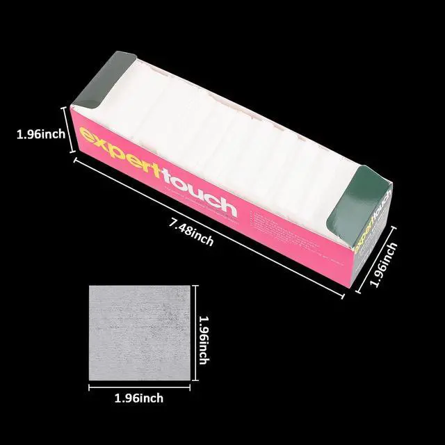 Alt view image 2 of 5 - 650 Pieces Nail Wipes for Gel Nails Lint Free, Cotton Pad Nail Wipe
