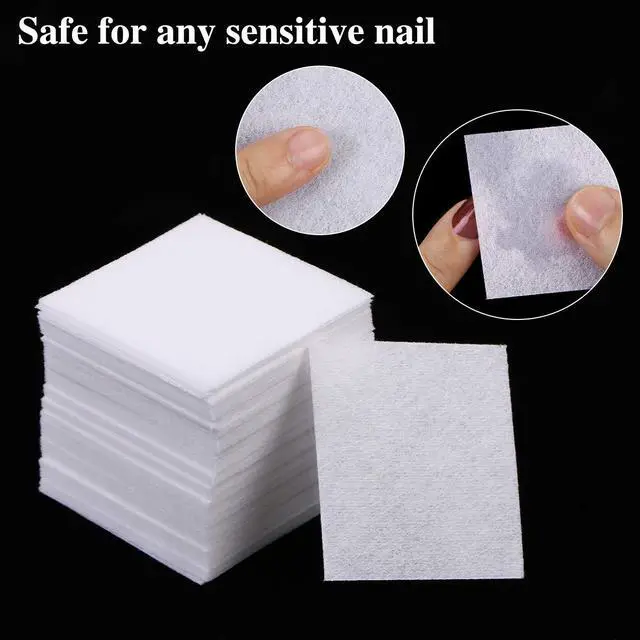 Alt view image 4 of 5 - 650 Pieces Nail Wipes for Gel Nails Lint Free, Cotton Pad Nail Wipe