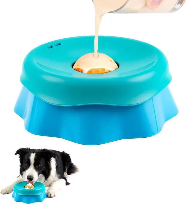 Main image of Dog Lick Bowl, Slow Feeder Dog Bowl with Anti-Slip Module, Silicone Dog Licking Bowl for Peanut Butter, Yogurt and Treats, Non-Slip Dog Lick Bowl-Suitable for Large, Medium, and Small Dogs