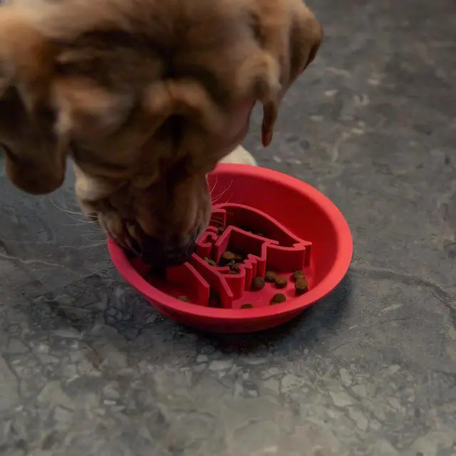 Alt view image 4 of 6 - Dog Slow Feeder Brown Bowl Dog'nald Trump Design - 2026 Edition - Premium Food Grade Silicone - Interactive Slow Feeder & Lick Mat - Dishwasher Safe - Anti-Slip - Fun & Engaging Design for Dogs