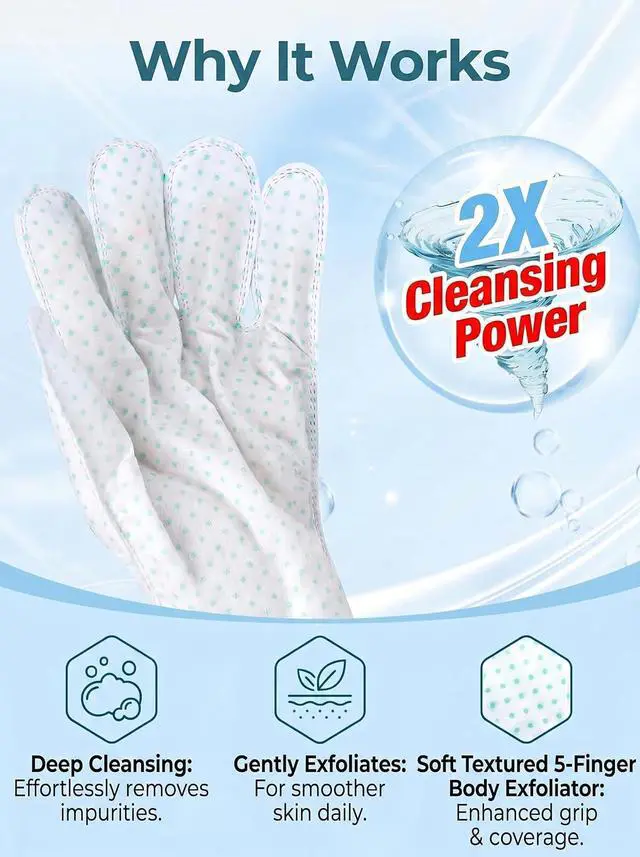 Alt view image 2 of 7 - Pet Glove Wipes, Dual Sides Deodorizing Hypoallergenic No-Rinse Grooming Mitts with Natural Extracts Bath Cleaning for Dogs, Cats, Rabbits
