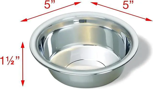 Alt view image 2 of 7 - 4 Pack Stainless Steel Cat & Dog Bowls, 8 oz Each, Small Pet Feeding Dishes for Food & Water, Lightweight & Durable