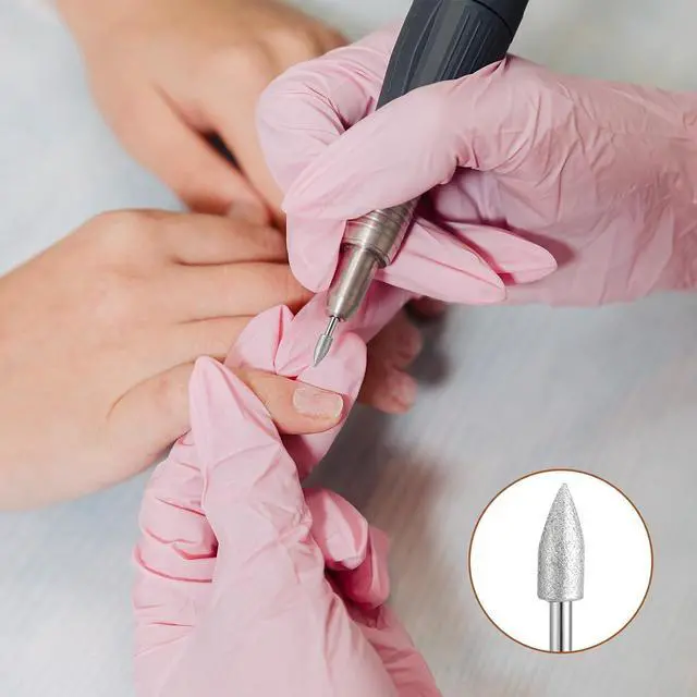 Alt view image 6 of 7 - Nail File Replacement Head Refills Set, 15 PCS Nails File Bit Professional Replacement Electric Nail Drill Bits Set for Home Salon Acrylic Nails Manicure Pedicure Tools