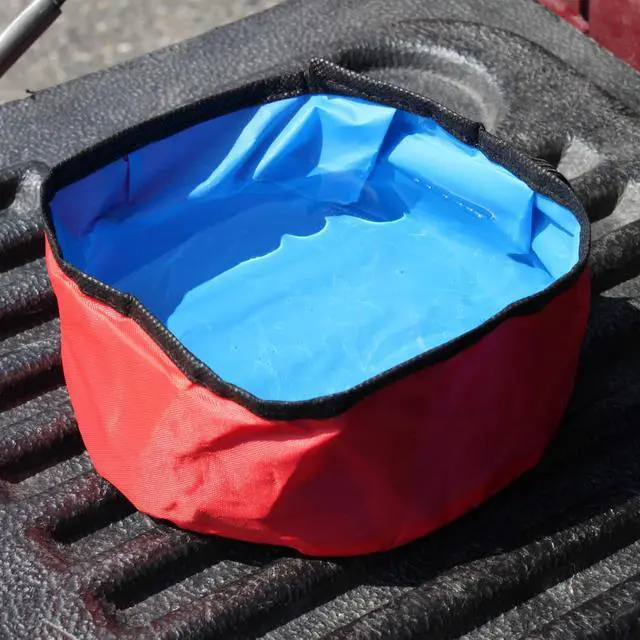 Alt view image 4 of 7 - ASR Outdoor Dog Water Bowl Folding Collapsible Pet Travel Food Dish for Hiking and Camping