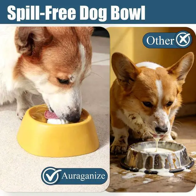 Alt view image 3 of 7 - SOOPLEU Lick and Roll Bowl for Dogs No-Mess Slow Feeder for Bone Broth, Yogurt & Supplements | Lick and Roll Bowl with Anti-Spill Rolling Ball | for Senior Dogs, New Puppies & Post-Op Nutrition