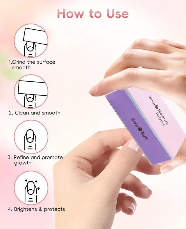 Alt view image 4 of 7 - 12PCS 4 Sided Nail Buffer Block, Shine Nail Files and Buffers