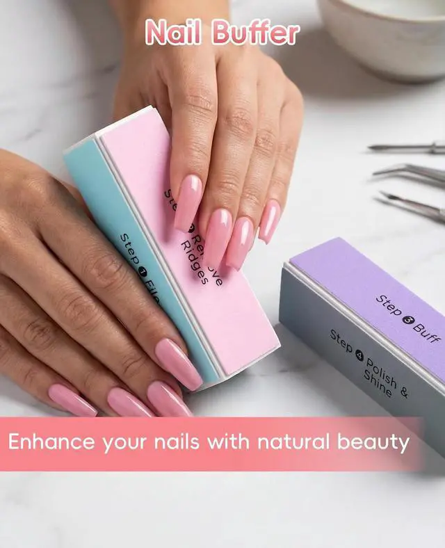 Alt view image 7 of 7 - 12PCS 4 Sided Nail Buffer Block, Shine Nail Files and Buffers