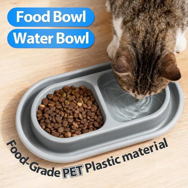 Alt view image 4 of 6 - Ant Away Outdoor Cat Bowl, Double Pet Bowl with Water Moat, Spill-Proof Design, Food & Water Feeder for Outdoor Cats Ants Away, Easy Clean, Lightweight Plastic(Small, 2 Packs)