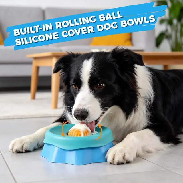 Alt view image 2 of 7 - Dog Lick Bowl, Slow Feeder Dog Bowl with Anti-Slip Module, Silicone Dog Licking Bowl for Peanut Butter, Yogurt and Treats, Non-Slip Dog Lick Bowl-Suitable for Large, Medium, and Small Dogs