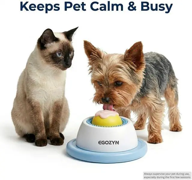 Alt view image 2 of 7 - Dog Lick Bowl for Small Dogs & Cats, Enrichment Liquid Treat Slow Feeder | Keeps Pets Busy Longer with Calm, Focused Treat Time
