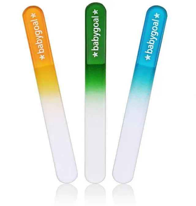 Main image of Babygoal Baby Nail Files 3 Pack,Newborn Nail Files with a Pouch,Genuine Czech Float Glass, Gift for Newborns,Toddlers,Infant, Babies &Young Children 3NF02