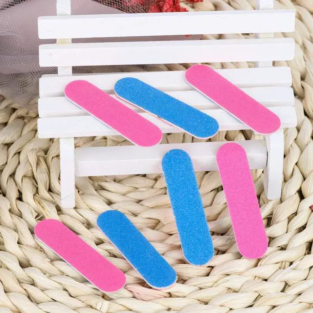 Alt view image 5 of 6 - 300 Pcs Mini Nail Files Double Sided Emery Boards Small Disposable Nail Files Bulk Manicure Pedicure Tools for Men, Women, Kids- 2 Inch