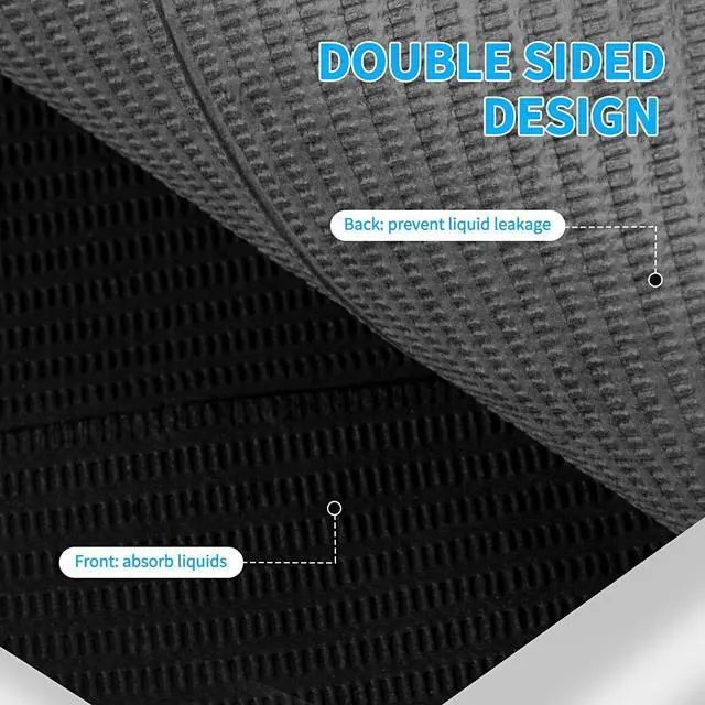 Alt view image 4 of 7 - Nail Art Table Mat - Disposable Nail Paper Towels (50PCS) - Black Waterproof 3-Ply Nail Art Paper 13" X 18" Pads for Nail Table Decoration Kit, Nail Art Accessories