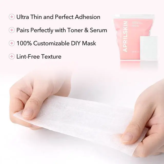 Alt view image 2 of 6 - APRILSKIN Facial Cotton Pads for Toner, DIY Mask | Stretchable Facial Pads for Toner, DIY Masks & Makeup Removal 60 pads