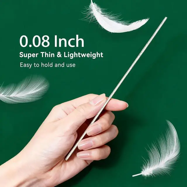 Alt view image 3 of 7 - Maryton Disposable Professional Nail Files, 100/180 Grit, 50PCS | 6.5x 0.5, Tapered Shape, Thin Emery Boards for Nails, Salon Grade, Manicure Pedicure Tools