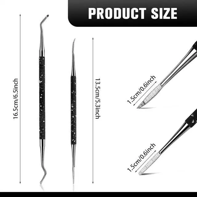 Alt view image 7 of 7 - FERYES Ingrown Toenail Tools,Toenail Lifter and Toenail File Set for Ingrown Toenails Treatment - Surgical Grade Stainless Steel Under Nail Cleaner Pedicure Tools - W/Tin Storage Box