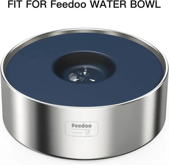 Alt view image 5 of 7 - Feedoo Floating Disk Replacement for Dog Water Bowl | Splash Control Insert for Reduced Water Spills, Fits 7.6-7.8 inch Inner Diameter Bowls, No Bowl Included