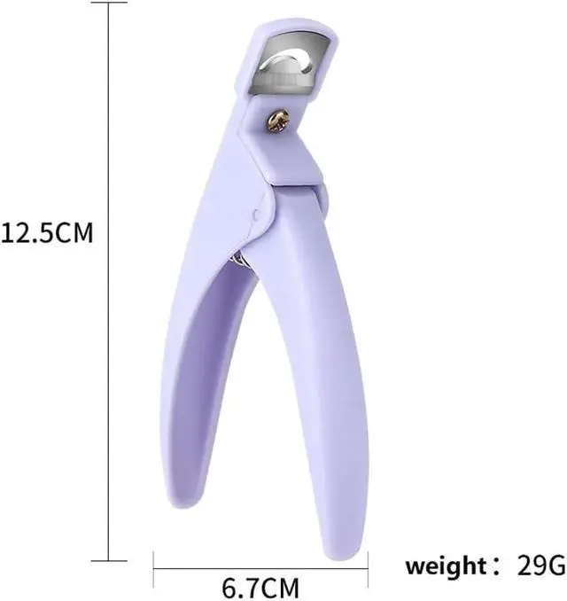Alt view image 5 of 6 - Candy-Color Professional Acrylic Nail Clipper Set,Fake Nail Cutters Nail Tip Trimmer for Artificial Nail Art Manicure Tools Home Salon Nail Art Tool,False Nails and Accessories (Pink)