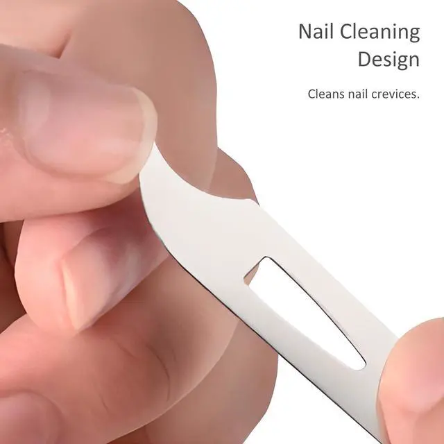 Alt view image 5 of 7 - 10-Pack Metal Nail Files for Natural Nails - Stainless Steel, Thin, Durable with Curved Sharp Pointed Tip, Double-Sided Manicure and Pedicure Tools
