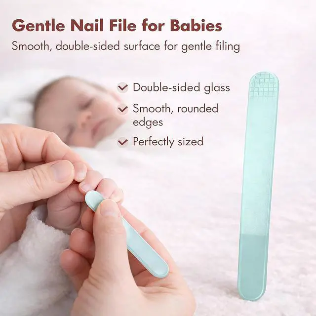 Alt view image 4 of 7 - Baby Nail Kit, 4-in-1 Baby Nail Care Set with Cute Case, Baby Nail Clippers, Scissors, Nail File & Tweezers, Baby Manicure Kit and Pedicure kit for Newborn, Infant, Toddler, Kids-Owl Green