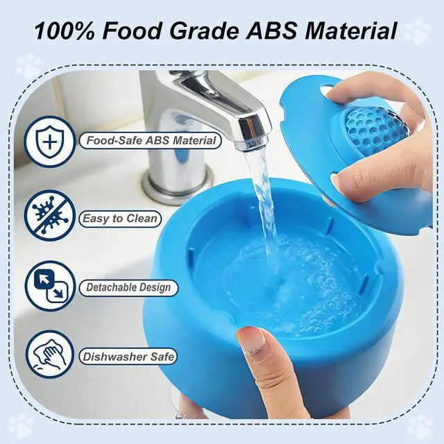 Alt view image 5 of 7 - Slow Feeder Dog Bowls for Liquid Treats, Dog Licking Bowl with Rolling Ball, Entertained Ball Dog Lick Bowl, Promotes Hydration and Calm Licking, Large Capacity Dog Lick Bowl for All Breeds