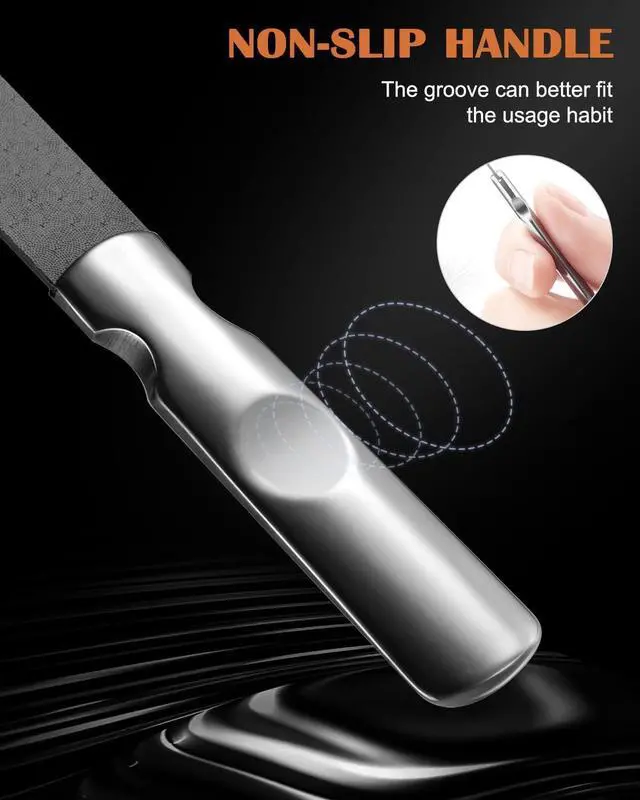 Alt view image 4 of 7 - FVION Professional Metal Nail Files - 2 PCS, Double-Sided, Stainless Steel, Coarse & Fine Grit, Manicure & Pedicure Tool Set