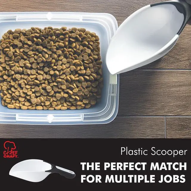 Alt view image 6 of 7 - Chef Craft Select Plastic Scoop, 1 Cup, White