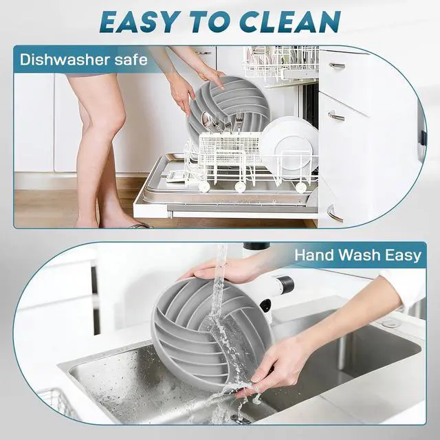 Alt view image 6 of 7 - Silicone Slow Feeder Bowls for Dogs and Cats - Wet Food, Suction Cups, Interactive, Reduces Boredom, Anxiety, Anti-Choking, Non-Slip Design (Gray)