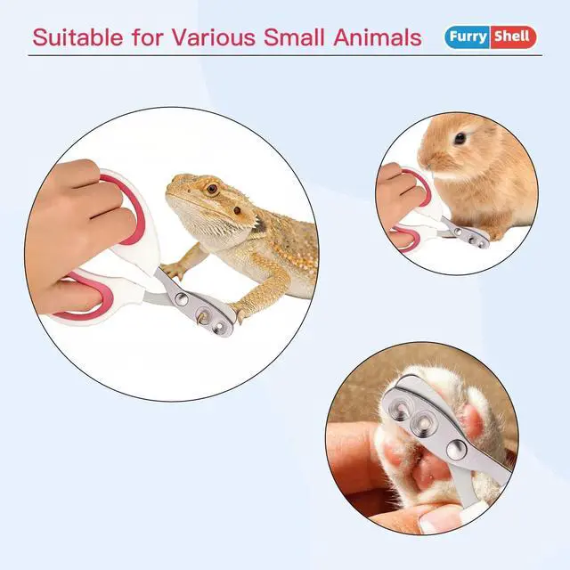 Alt view image 7 of 7 - Professional Stainless Steel Bearded Dragon Nail Clippers and File - Perfect Pet Grooming Tool for Bearded Dragon, Lizard,Turtle,Chameleon - Reptile Care Supplies