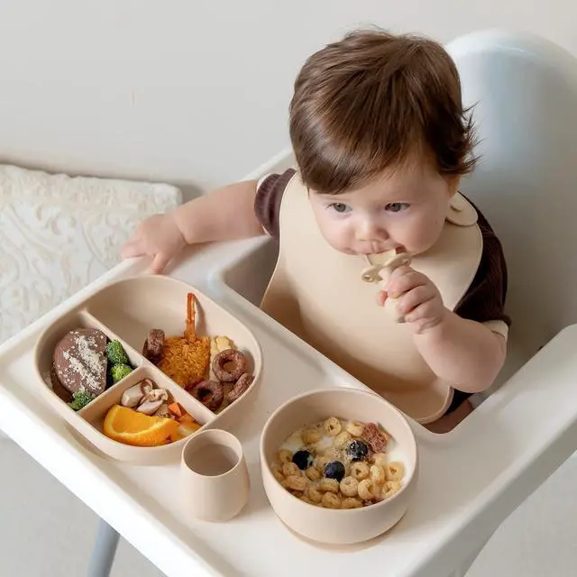 Alt view image 5 of 7 - SAMiGO Silicone Baby Spoons Self Feeding 6+ Months, Infant Utensils, 3 Pack | First Stage Spoons, Baby Led Weaning Supplies, Feeding Eating Essentials, Starting Solid Food Must Haves, Toddler Spoons